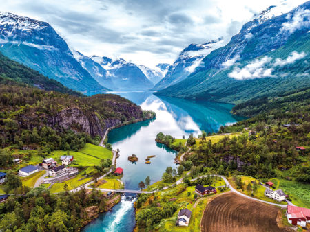 Beautiful Nature Norway aerial photography.