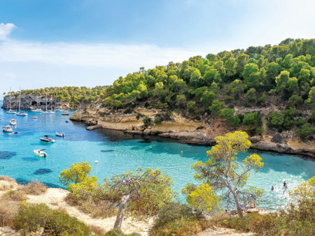 panoramic view at the coastline of mallorca