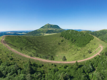Puy de pariou vue de drone